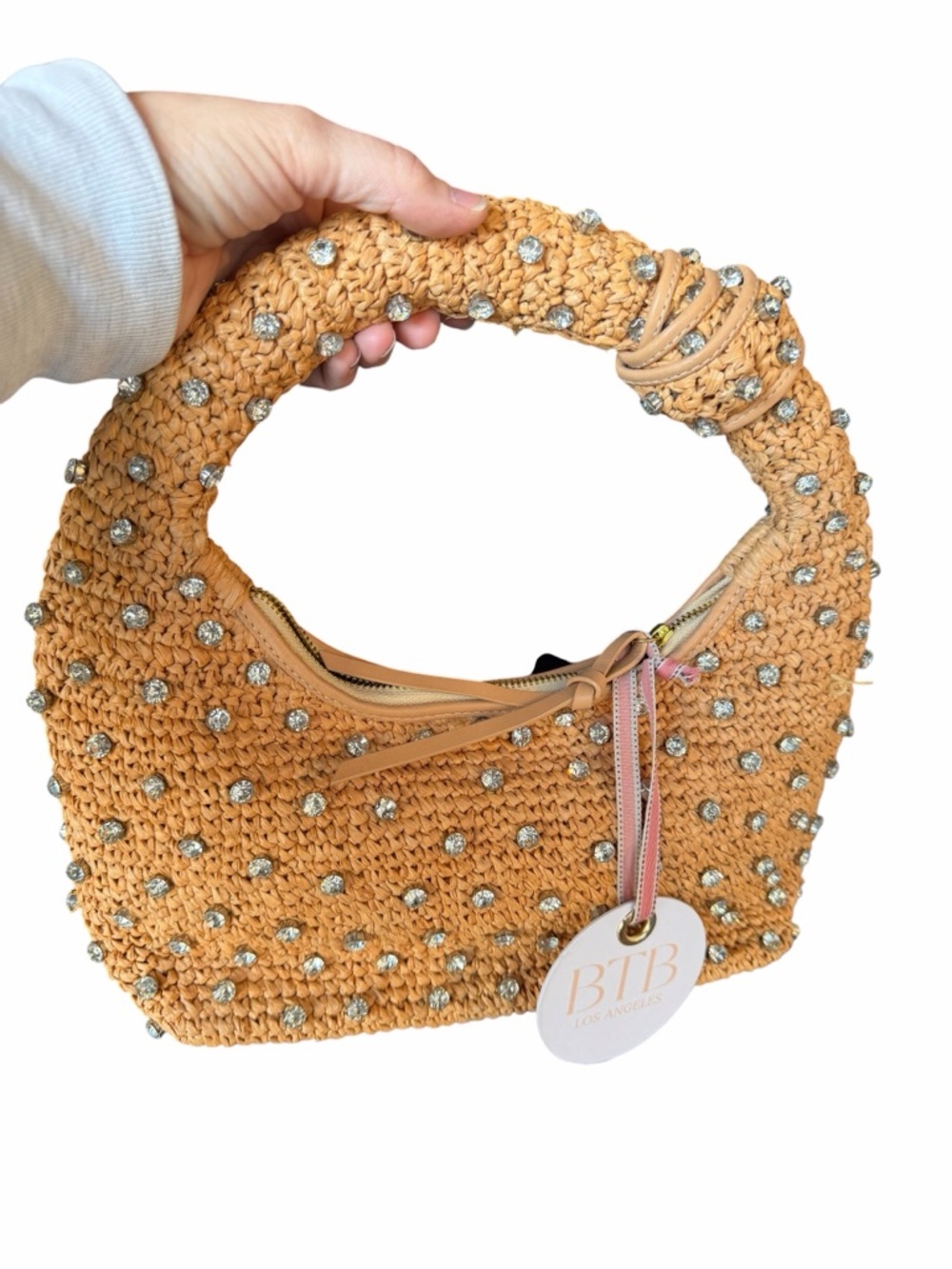 BTB Los Angeles Maeve Crystal Hobo Bag - Picture 2 of 16